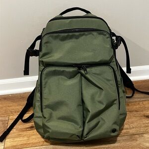 Lululemon Green and Black Backpack